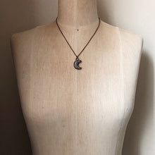 Load image into Gallery viewer, Chalcedony Crescent Moon Necklace - Ready to Ship
