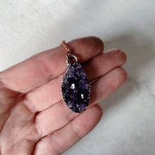 Load image into Gallery viewer, Amethyst Druzy &quot;Shine&quot; Necklace #8 - Ready to Ship
