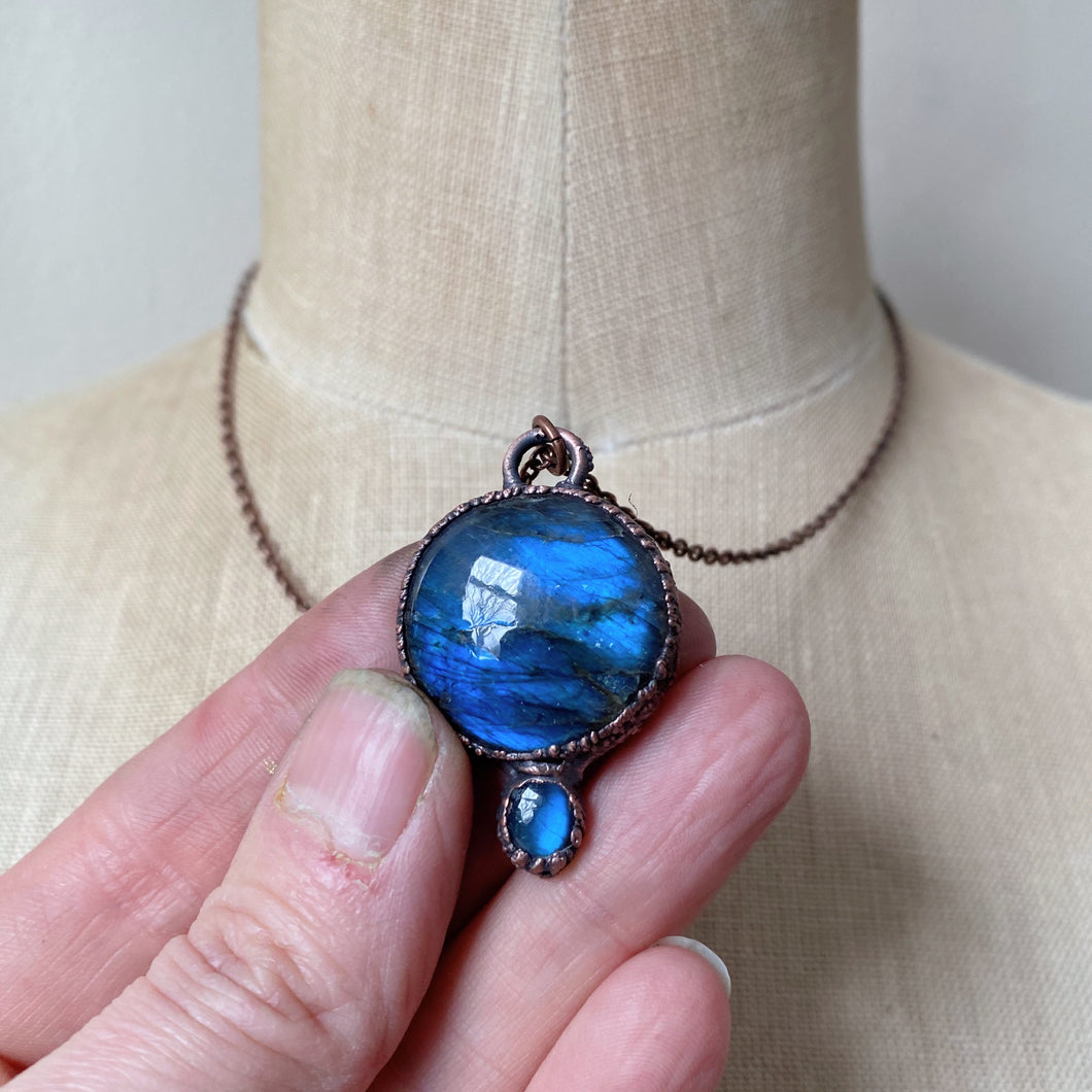 Labradorite Full Moon in Leo Necklace #2 - Ready to Ship