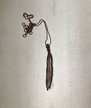 Load image into Gallery viewer, Electroformed Feather Necklace #1 (Satya Collection)
