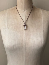 Load image into Gallery viewer, Polished Clear Quartz Point Necklace (Satya Collection)
