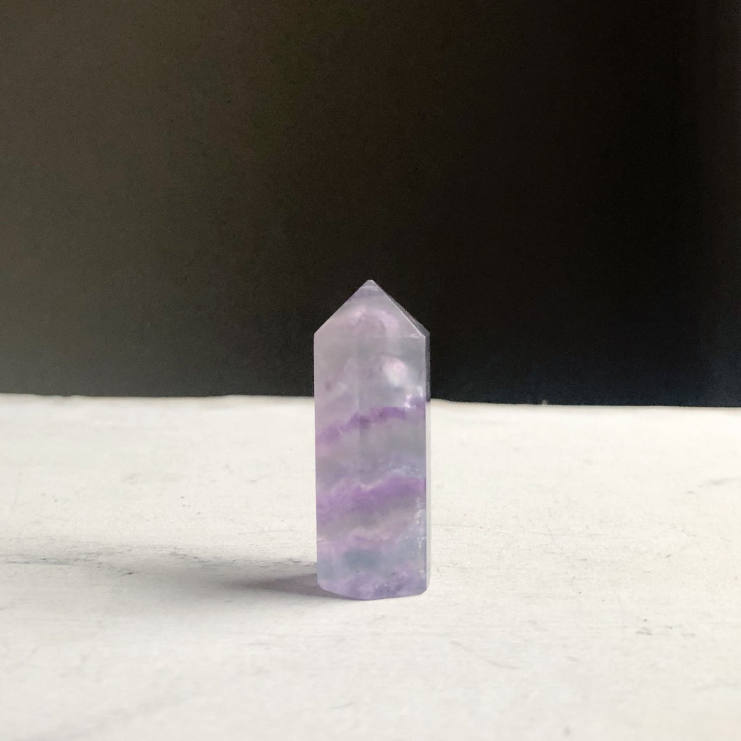 Fluorite Polished Point Necklace #10 - Equinox 2020