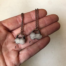 Load image into Gallery viewer, Clear Quartz Druzy Necklace #2 - Ready to Ship
