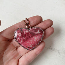 Load image into Gallery viewer, Thulite Heart Necklace #5 - Ready to Ship
