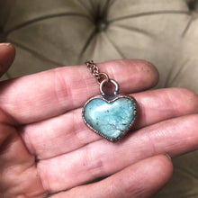 Load image into Gallery viewer, Amazonite Heart Necklace #1
