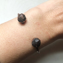 Load image into Gallery viewer, Raw Garnet Cuff Bracelet (Super Blood Wolf Moon Collection)
