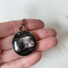 Load image into Gallery viewer, Hypersthene Black Moon Lilith Necklace #5 - Ready to Ship
