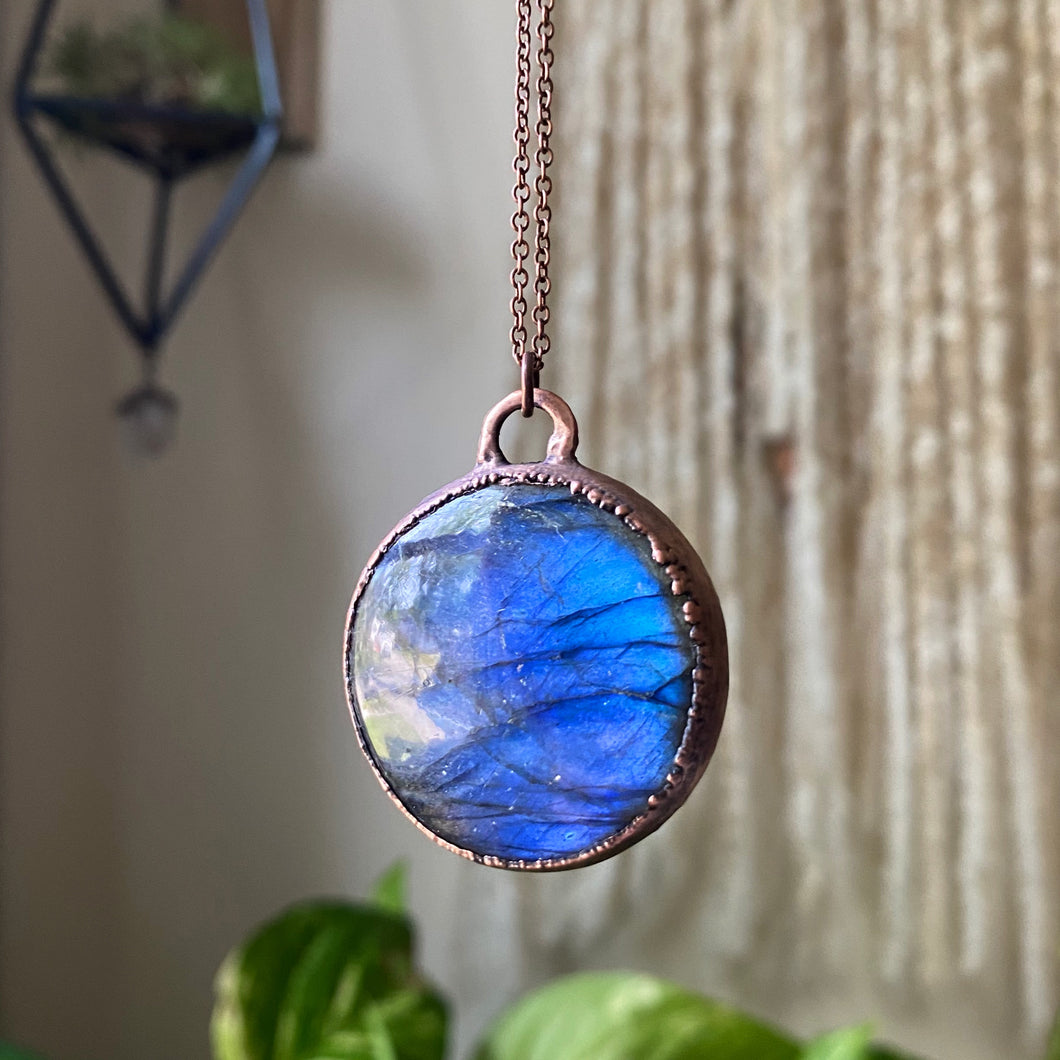 Labradorite Blue Moon Necklace #1