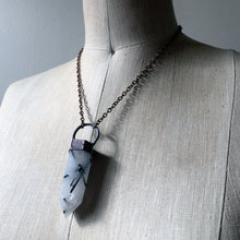 Load image into Gallery viewer, Tourmilinated Quartz Point Necklace #1

