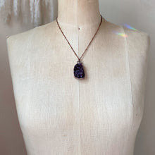 Load image into Gallery viewer, Amethyst Druzy &quot;Shine&quot; Necklace #9 - Ready to Ship
