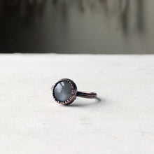 Load image into Gallery viewer, Grey Moonstone Ring - Round #1 (Size 6) - Ready to Ship
