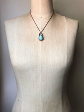Load image into Gallery viewer, Faceted Amazonite Small Teardrop Necklace - Read to Ship
