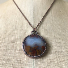 Load image into Gallery viewer, Moss Agate Full Moon Necklace #4 - Ready to Ship
