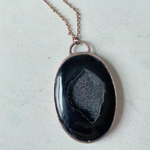 Load image into Gallery viewer, Black Onyx Druzy Necklace #2 - Ready to Ship
