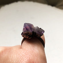Load image into Gallery viewer, Raw Amethyst Three Point Ring (5/17 Update)

