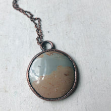 Load image into Gallery viewer, Polychrome Jasper Moon Necklace #9
