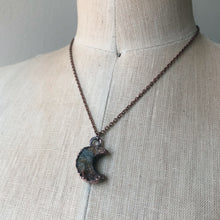 Load image into Gallery viewer, Chalcedony Crescent Moon Necklace #2 - Ready to Ship
