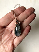 Load image into Gallery viewer, Moss Agate Small Teardrop Necklace - Ready to Ship
