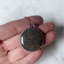Load image into Gallery viewer, Black Sunstone Full Moon Necklace #2 - Ready to Ship
