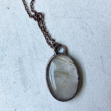 Load image into Gallery viewer, Rutile Quartz Oval Necklace #1 - Ready to Ship
