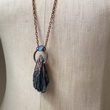 Load image into Gallery viewer, Black Kyanite &amp; Opal Necklace #3 - Ready to Ship
