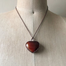 Load image into Gallery viewer, Carnelian Heart Necklace #1
