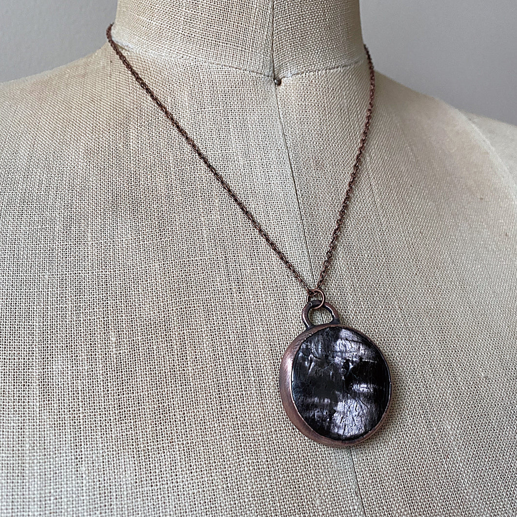 Hypersthene Black Moon Lilith Necklace #3 - Ready to Ship
