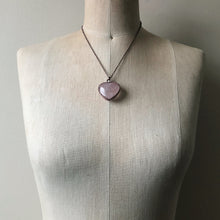 Load image into Gallery viewer, Rose Quartz Heart Necklace #2
