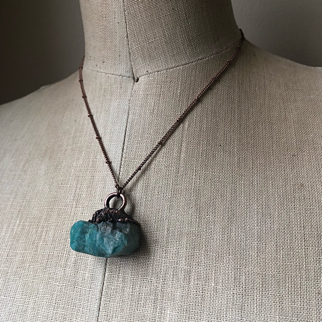 Raw Amazonite Necklace - Made to Order