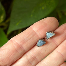 Load image into Gallery viewer, Raw Blue Kyanite Stud Earrings #1 - Ready to Ship
