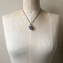 Load image into Gallery viewer, Raw Tibetan Amethyst Mini Cluster Necklaces - Snow Moon Collection
