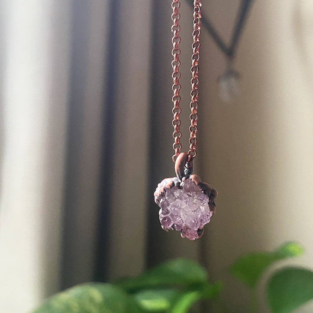 Amethyst Mini Cluster Necklace