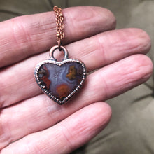 Load image into Gallery viewer, Moss Agate Heart Necklace #1 - Ready to Ship
