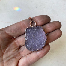Load image into Gallery viewer, Amethyst Druzy &quot;Shine&quot; Necklace #1 - Ready to Ship
