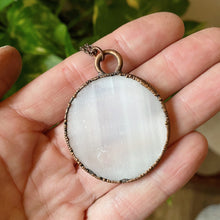 Load image into Gallery viewer, Selenite Full Moon Necklace - Ready to Ship
