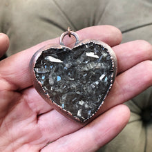Load image into Gallery viewer, Agate Druzy “Broken Open” Heart Necklace #3 - Ready to Ship
