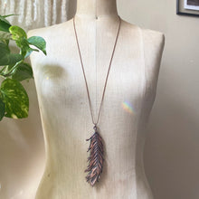 Load image into Gallery viewer, Electroformed Wild Feather Necklace
