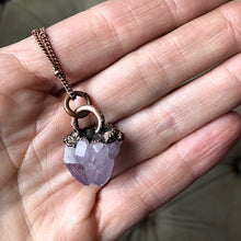 Load image into Gallery viewer, Raw Tibetan Amethyst Mini Cluster Necklace #2
