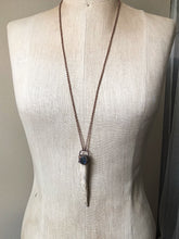 Load image into Gallery viewer, Labradorite &amp; Naturally Shed Deer Antler Tip Necklace #2
