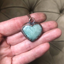 Load image into Gallery viewer, Amazonite Heart Necklace #5

