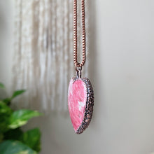 Load image into Gallery viewer, Thulite Heart Necklace #3 - Ready to Ship
