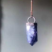 Load image into Gallery viewer, Fluorite Polished Point Necklace #12 - Equinox 2020
