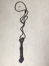 Load image into Gallery viewer, Electroformed Skeleton Arm &amp; Labradorite Necklace #1- Ready to Ship
