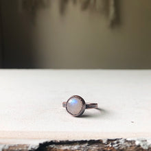 Load image into Gallery viewer, Rainbow Moonstone Ring - Round #5 (Size 7) - Ready to Ship
