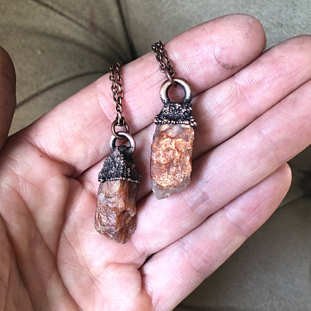 Raw Sunstone Necklaces - Summer Solstice Collection 2019