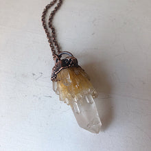 Load image into Gallery viewer, Candle Quartz Statement Necklace #1 - Summer Solstice Collection 2019
