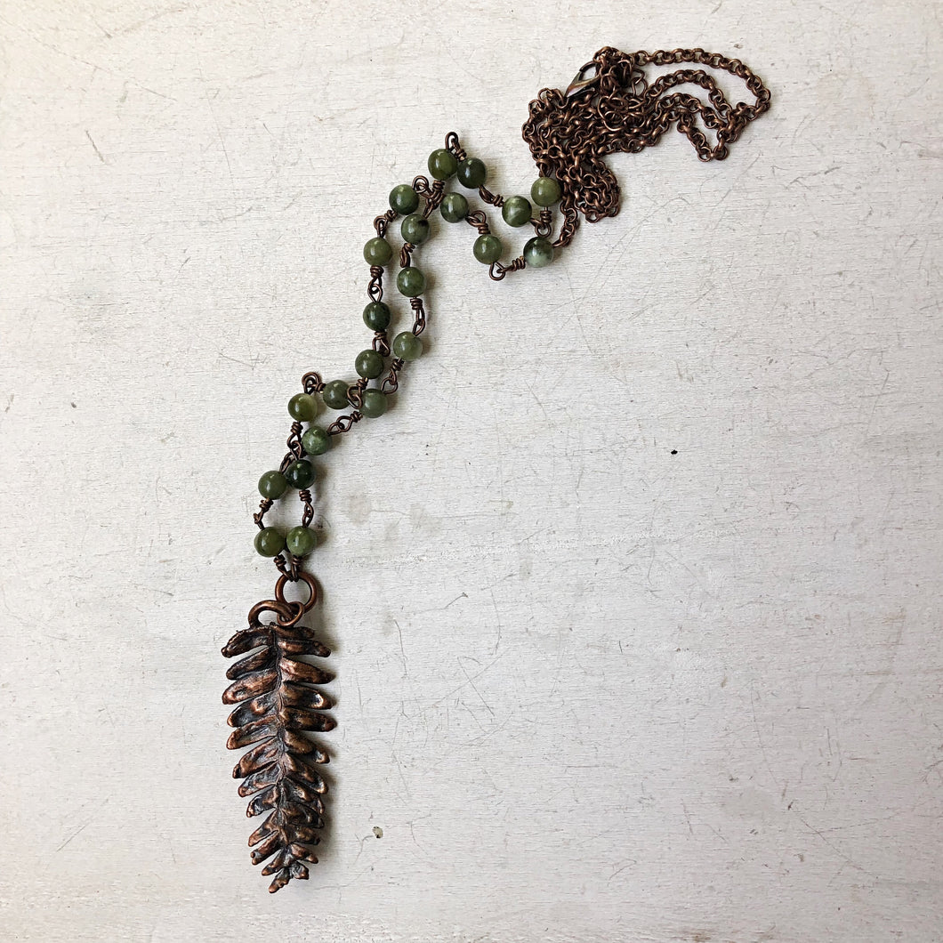 Electroformed Fern Necklace