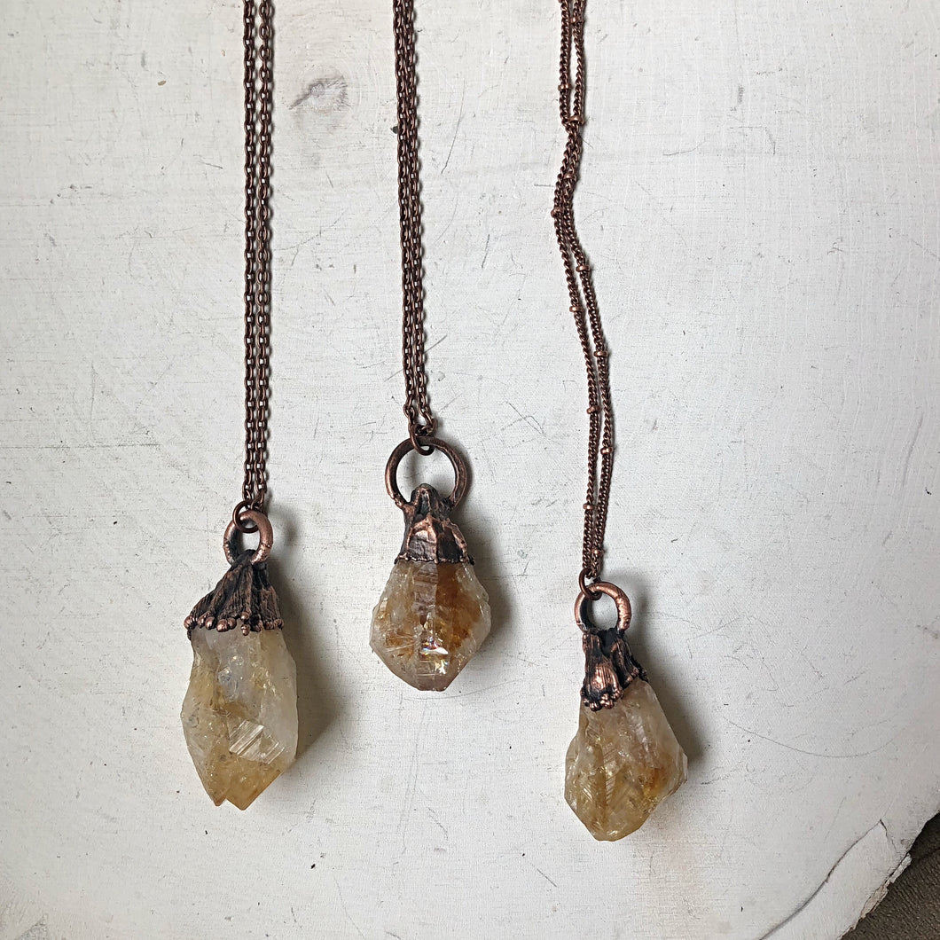 Raw Citrine Necklace - Made to Order