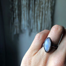 Load image into Gallery viewer, Rainbow Moonstone Ring - Marquise #1 (Size 7) - Ready to Ship

