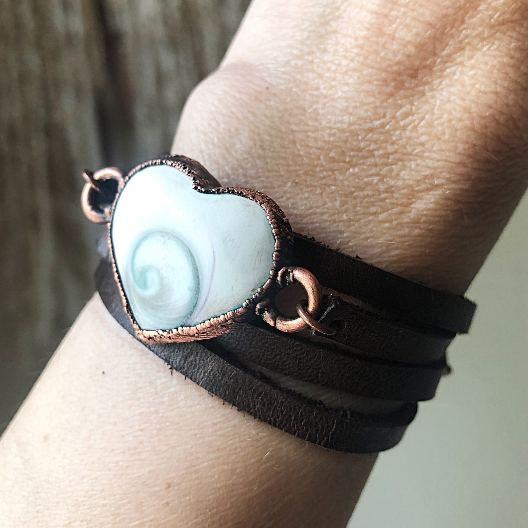 Eye of Shiva Heart Wrap Bracelet/Choker #1 - Ready to Ship